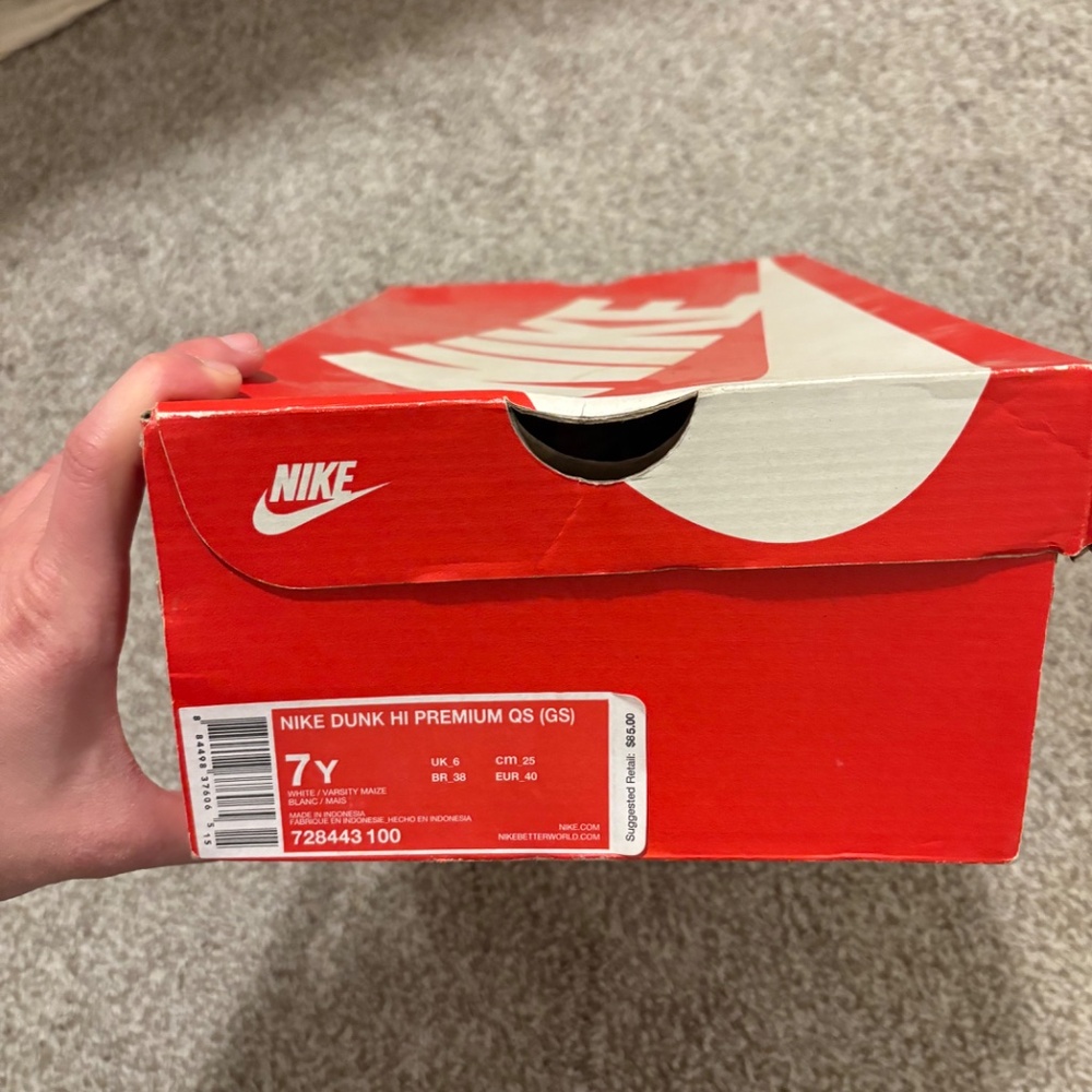 Nike Dunk Hi Premium QS GS “Scribble” 7Y - Picture 4 of 4
